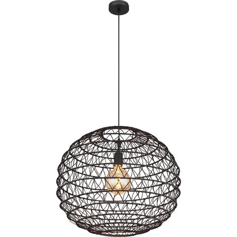 Globo - lámpara colgante - Senni - negro - metal - Ø 59cm - E27 - (1/5)