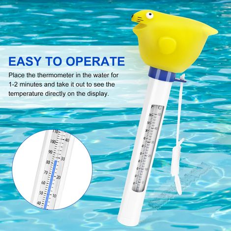 Thermomètre flottant pour piscines, pour mesurer la température de l'eau des piscines, spas, jacuzzis et aquariums-AquaForge (1/5)