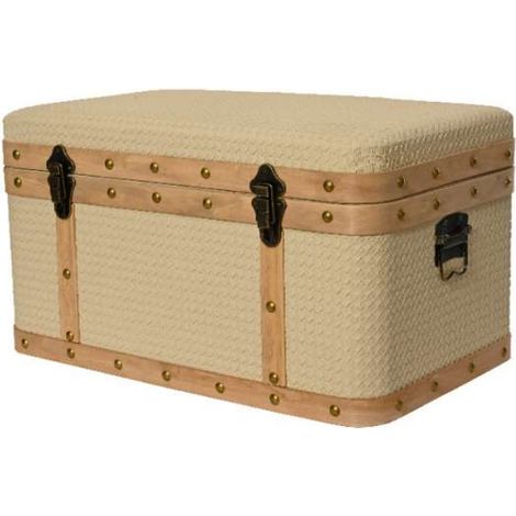 Decoris Cassapanca Crema - Eleganza e Funzionalità - 28x49x25 cm