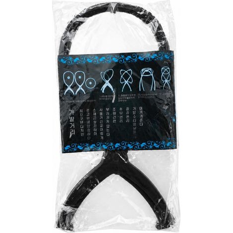 Présentoir à perruques, noir, 36 cm, support pour perruques, support pour tête de mannequin