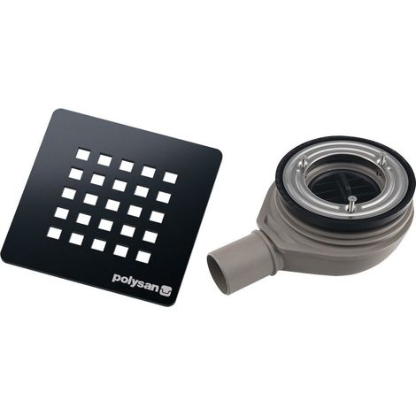 Siphon pour receveur de douche TRENECA, dia. 90 mm, DN40, couvercle en métal canon (1/3)