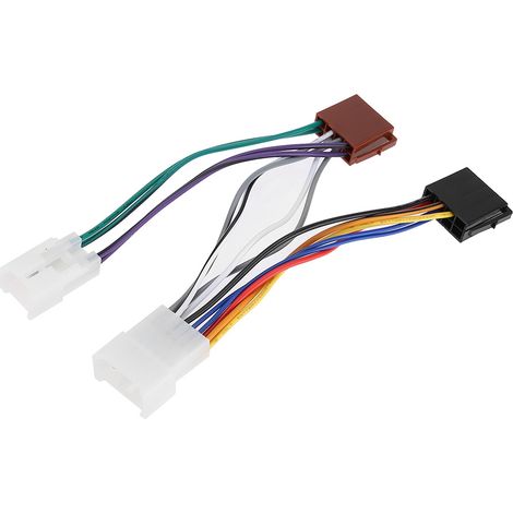 Cable de arnés universal ISO para autorradio - Conector interior ABS de alta calidad de 15 cm (1/5)