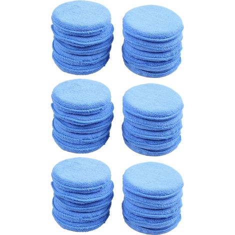30 Pieces pour Cirage Polissage de Voiture En Minifibre Mousse Eponge Applicateur de Nettoyage Tampon D'Eponge (1/2)
