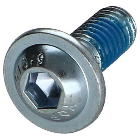 Vis métaux Tête ronde large Hexagonal creux Embase collerette Clé de 4 HC4 M6X16 Classe 10.9 ZG+FRF-1 pièce