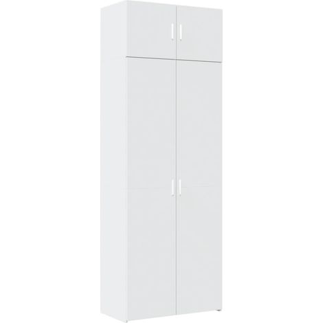Maison Exclusive - Mobile Portaoggetti Bianco 80x42,5x225 cm in Truciolato