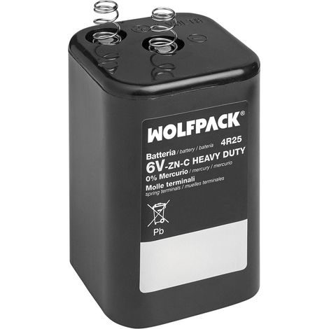 WOLFPACK LINEA PROFESIONAL Batteria per segnalatore 6V