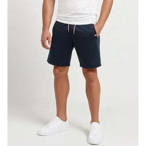 Pantalones cortos azul marino para hombre con cordón ajustable Recea L