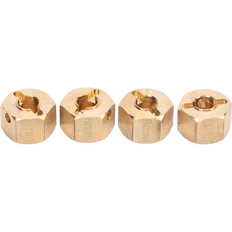 Jeu de 4 allonges d'essieu 12mm pour voitures RC 1/10, compatibles SCX10, CC01, 90046 et GN7, filetage M8. (1/5)