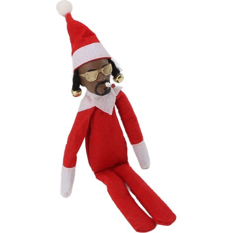 Poupée elfe noire de Noël en résine et feutrine, jouet hip-hop, décoration de Noël pour la maison, les fêtes, le porche, le bureau, les festivals D1 (1/5)