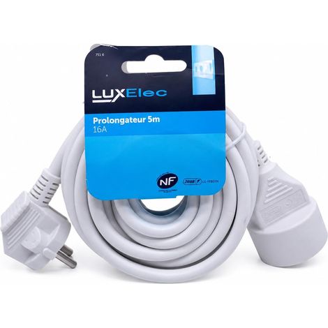 Prolongateur Rallonge Electrique 5 m Bloc Accessoire Electricité (1/5)