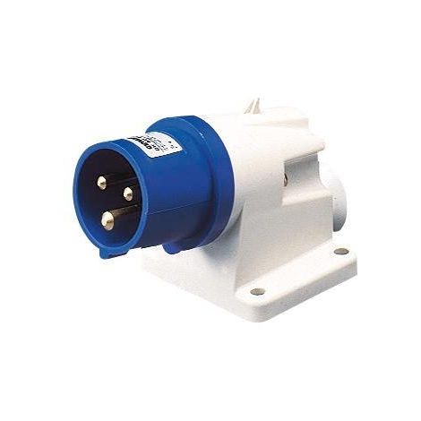 SOCLE MURAL MALE IEC CON.SAIL.PR.90° 2P+T 32A 230V 6H (1/2)