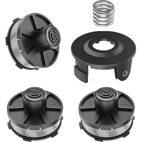 3 pcs bobines de fil Bobine de rechange pour coupe-herbe Makita 18V DUR181Z/DUR181RF/DUR181,pour Makita 196146-9,couvercle de bobine 195858-1 (3 bobines+1 couvercle bobine+1 ressort) (1/5)