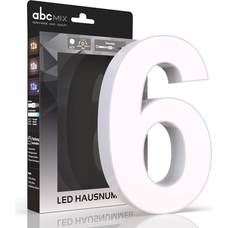 LED Hausnummer - 6 - CCT 12V 2700K/4000K/6500K (1/5)