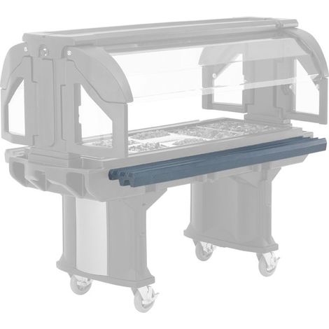 Glissière à plateaux pour buffet Versa 183 cm - 167.6 x 29.2 x 11.6 cm - - Cambro
