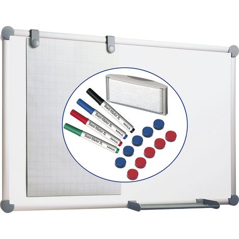 MAUL, Tableau blanc MAULpro, kit complet - tôle d'acier, peint (1/3)