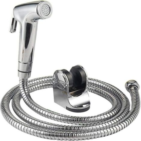 Douchette Bidet Main Shattaf avec Tuyau Acier Inoxydable - Accessoire Salle de Bain ou Cuisine