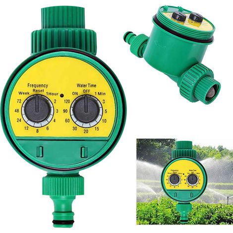 Minuterie D Arrosage - Minuterie Automatique Pour Robinet 19 Mm - Fréquence Réglable De 1 À 120 Min - Durée D Arrosage De 5 S À 15 Min - Fonctionne Avec 2 Piles AAA (1/5)