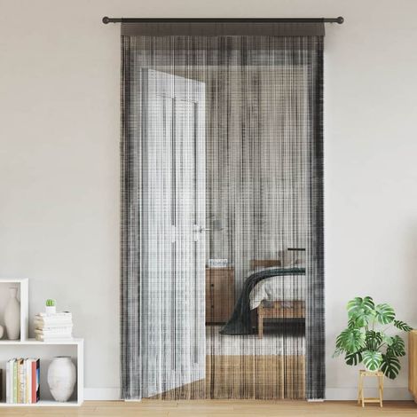 Maison Exclusive - 2 Pz Tende a Fili 100x250 cm Nere