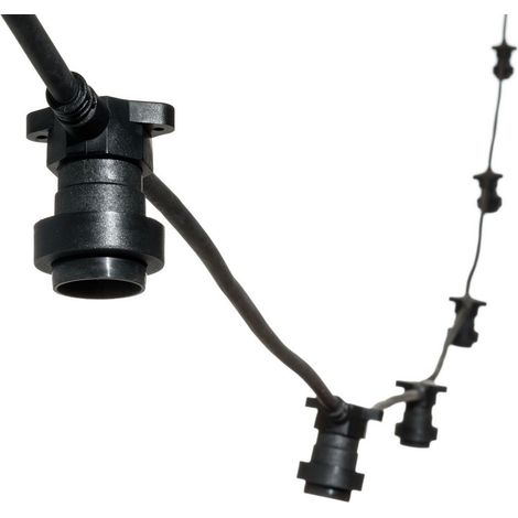 Guirlande lumineuse de fête avec 8 douilles extensibles E27 5 m (1/5)