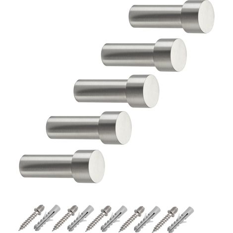 5er Pack - Garderobenhaken TUULA Ø 14 / 19,5 mm Länge 50 mm Edelstahl (1/5)
