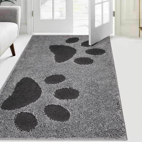Paillasson Interieur 84 x 150 cm, Tapis d'Entrée Antidérapant et Lavable en Machine, Tapis de Sol Douces Absorbantes pour Chien, Entrée, Porte, Couloir (1/5)
