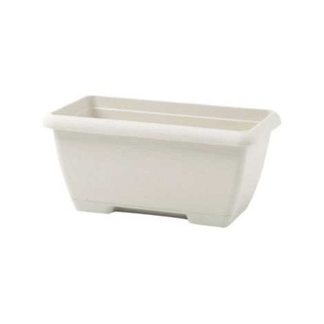 CASSETTA TERRAE MINI CON SOTTOCASSETTA 22CM BIANCO PIETRA