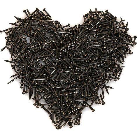 Petits Clous en Bois Boîtes Bricolage Accessoires Noires 1 10mm