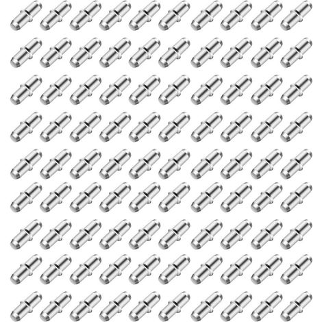 Lot de 180 supports d'étagères 5 mm,broches d'étagères, supports d'étagères pour étagères, supports de planches d'armoire, pour armoires de cuisine, armoires, étagères, bois, verre, etc
