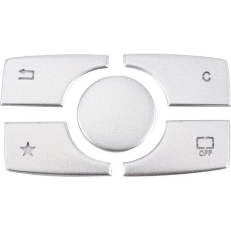 Adhesivos de aleación de aluminio para el embellecedor de los botones multimedia, aptos para Mercedes Benz ML GL clase 2015 – 2019 - Crezuo