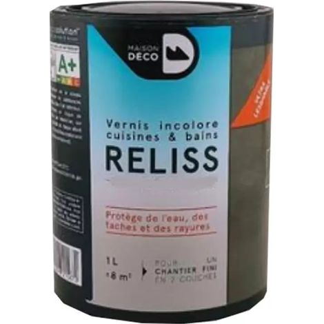 Vernis incolore cuisines & bains Maison Déco Reliss Mat nuancé 1 L