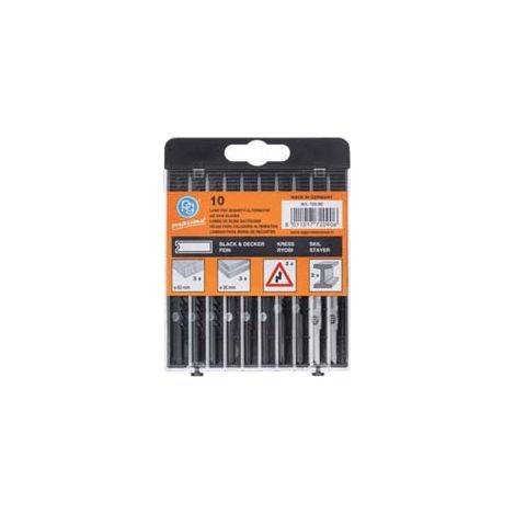 LAME IN KIT ASSORTITE PZ.10 PER SEGHETTI ALTERNATIVI ATTACCO B&D- - PG 720.90 - 3 pezzi PG