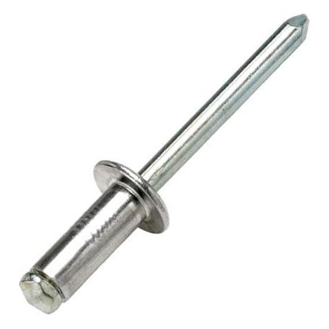 Bralo 4.8mm x 10mm Aluminium/Steel Standard Head Dome Rivets
