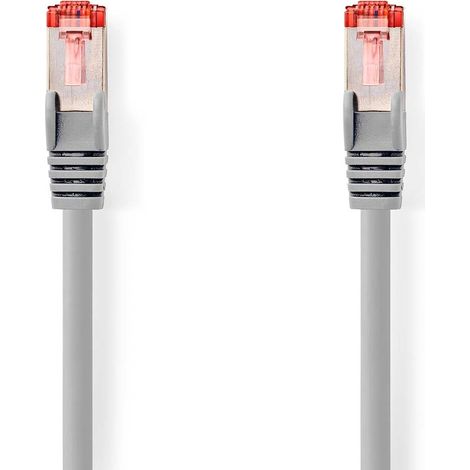 Nedis CAT6-Netzwerkkabel / RJ45 Stecker / RJ45 Stecker / S/FTP / 30.0 m / Rund / LSZH / Grau / Label