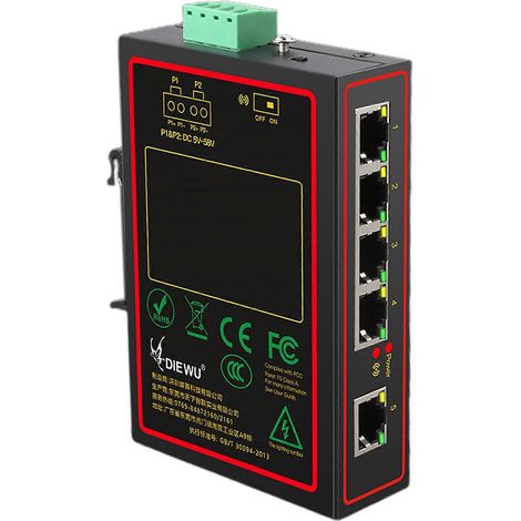 10/100 Mbit/s 5-Port Fast Ethernet LAN RJ45 Netzwerk-Switch für Desktop-PC