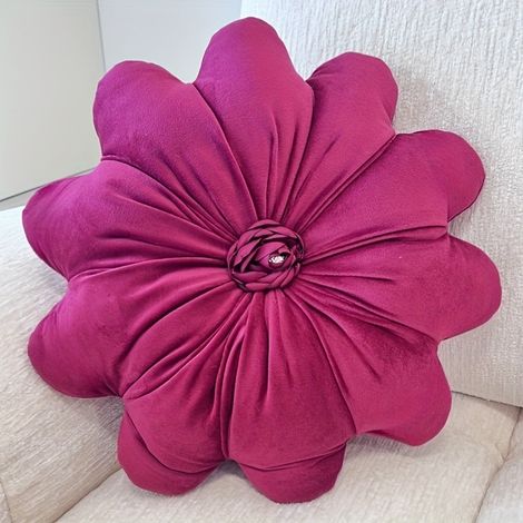 Filiyano-Coussin uni à motif floral, thème amour et mariage - Multicolore classique, haut, pour lit, canapé ou fauteuil, idéal pour la décoration (1/5)