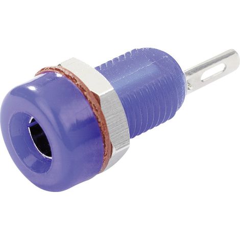 TRU COMPONENTS TC-R1-16A Blue Laborbuchse Buchse, Einbau vertikal Stift-Ø: 4 mm Blau 1 St.