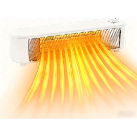 Radiateur soufflant 300 W – Chauffage rapide en céramique PTC – Protection surchauffe et basculement – Portable pour bureaux et chambres (1/5)