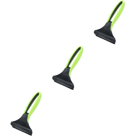 Lot de 3 grattoirs à neige en silicone et plastique, lame de grattoir pour voiture, grattoir à glace pratique pour voiture (1/5)