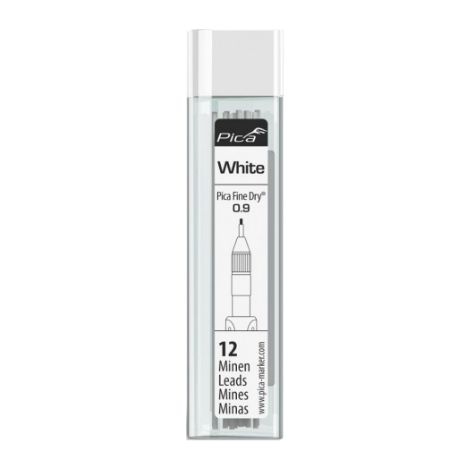 Estuche PICA 7032 con 12 minas blancas para Fine Dry - minas de alta calidad.
