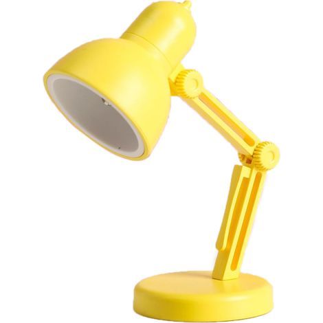 Folding LED Table Lamp/Night Light for Office/Desk with Adjustable Removable Magnetic Base for Reading at Home or Office - Yellow (1/5)