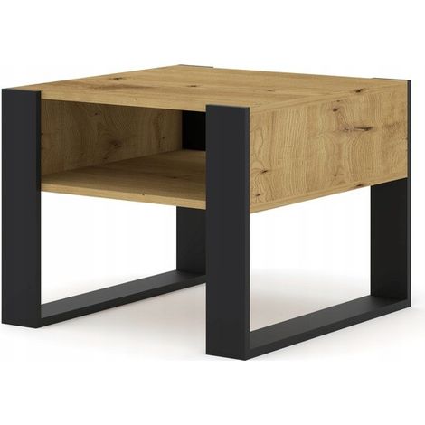 Table basse couleur MONDI chêne artisan 60x60cm design moderne de haute qualité (1/3)