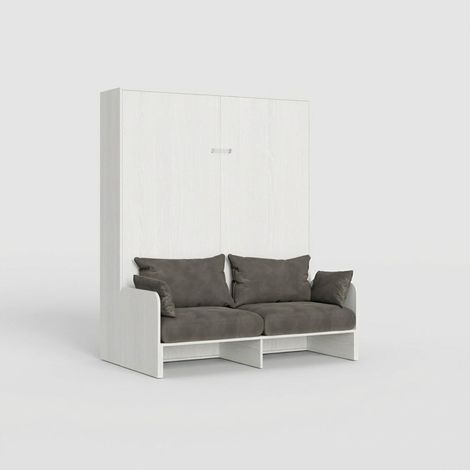 Cama matrimonial abatible con sofá Sofà Kentaro - Fresno