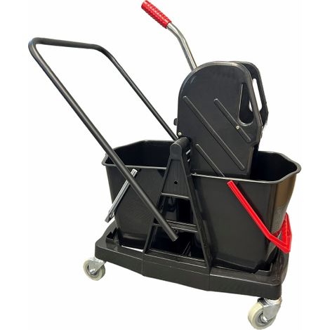 Chariot Lavage 2 Seaux 15L+Presse Machoires - Guialto