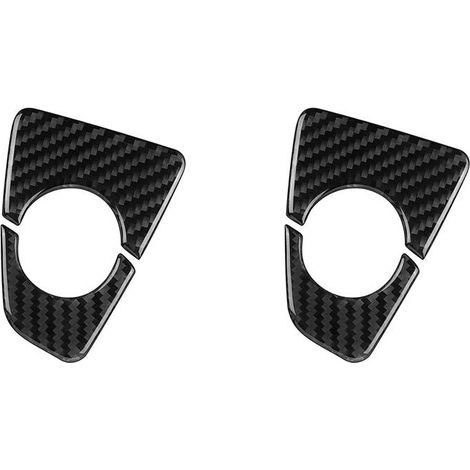 Dos piezas embellecedoras de fibra de carbono para la base del panel de la palanca de cambios de la consola central del automóvil BMW Serie 3 3GT F30 F32 F34 F36