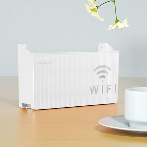 Étagère murale pour routeur WiFi et décodeur TV, support de rangement mural multifonction