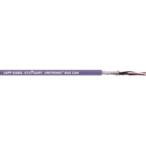 Lapp 10 Meter 2170266 Unitronic BUS CAN Busleitung 1x2x0,5 mm² I Buskabel geschirmt I PVC-Signalkabel I Leitung verdrillt I Datenleitung I UL-Zertifiziert I violett