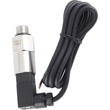 4‑Transducteur de pression en silicone G1/4" avec sortie 20 mA pour eau, gaz et huile (0‑1,6 MPa) (1/5)
