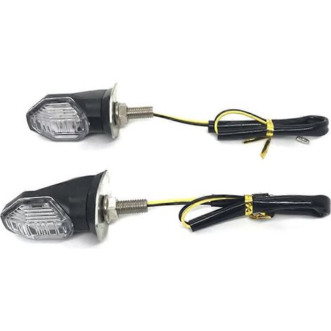 Motorrad-Seitenspiegel mit LED-Blinkern, sequenzieller Blinkfunktion, 2 Stück