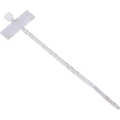 Hama 00221003 Kabelbinder mit Beschriftungsfeld, 98 mm, Natur, 25 Stück Kabelbinder 100 mm 24 mm Bei (1/4)