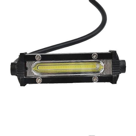 1 ensemble de projecteurs de travail LED COB 9W pour coffre de voiture tout-terrain, lampe à une rangée, feu de brouillard de signalisation, accessoires auto (1/5)